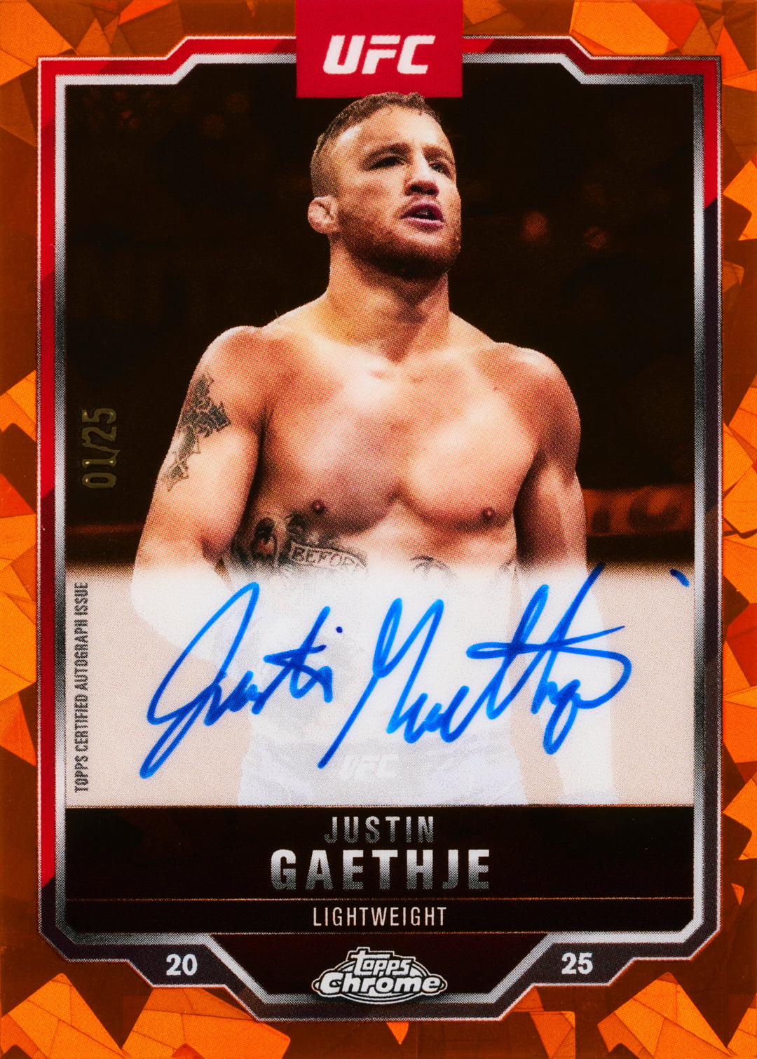 2025 Topps UFC Chrome SAPPHIRE