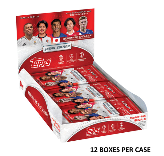 2025 Topps UEFA Japan Edition Sealed Case (12 box)