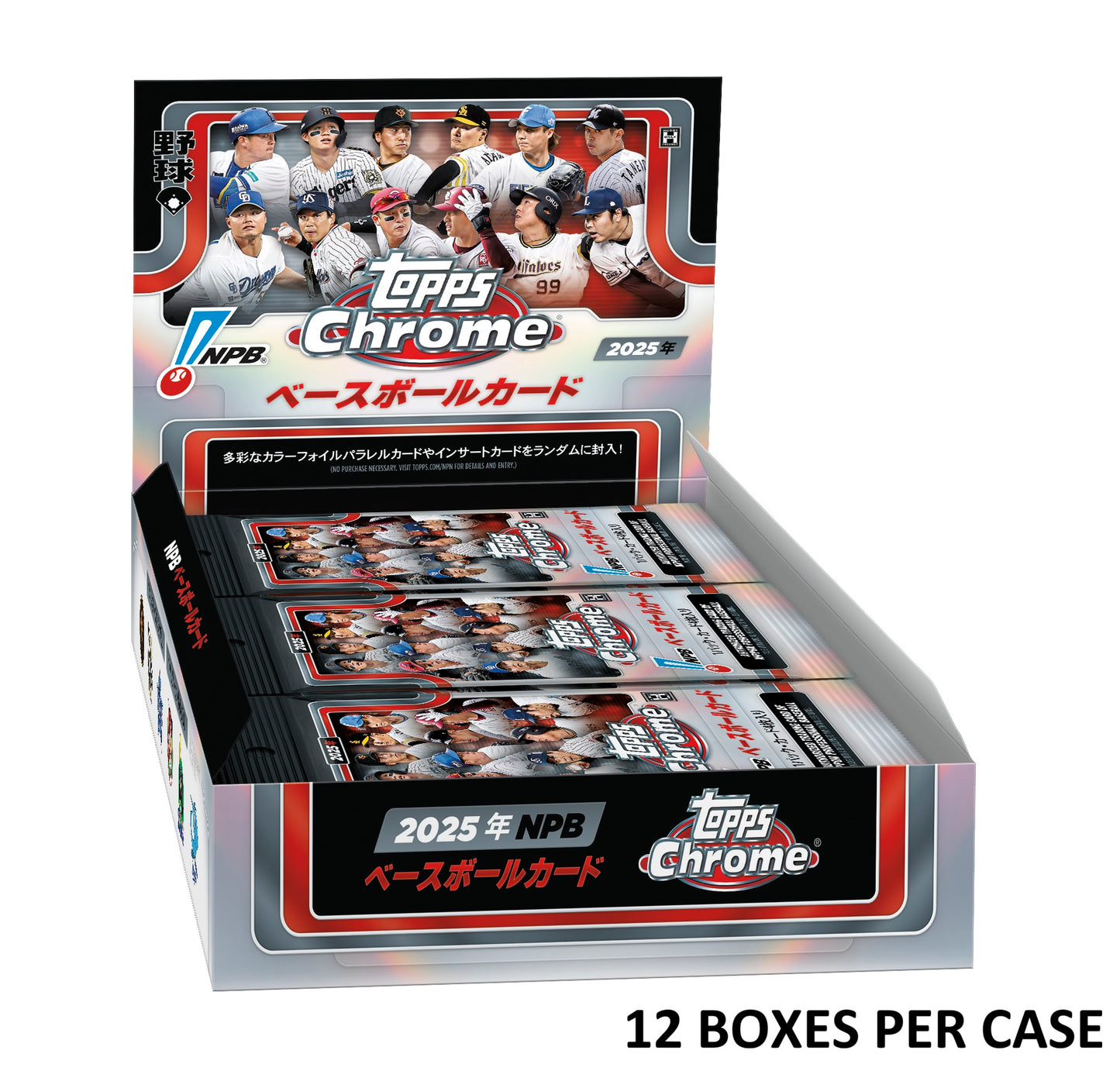 2025 TOPPS NPB Chrome Baseball Card Sealed Case (12 box)