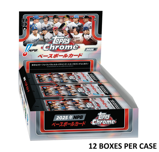 2025 TOPPS NPB Chrome Baseball Card Sealed Case (12 box)