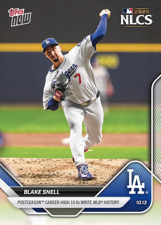 Blake Snell - 2025 MLB Topps NOW® - Card 867