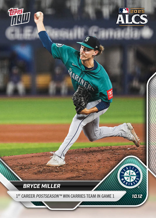 Bryce Miller - 2025 MLB Topps NOW® - Card 862