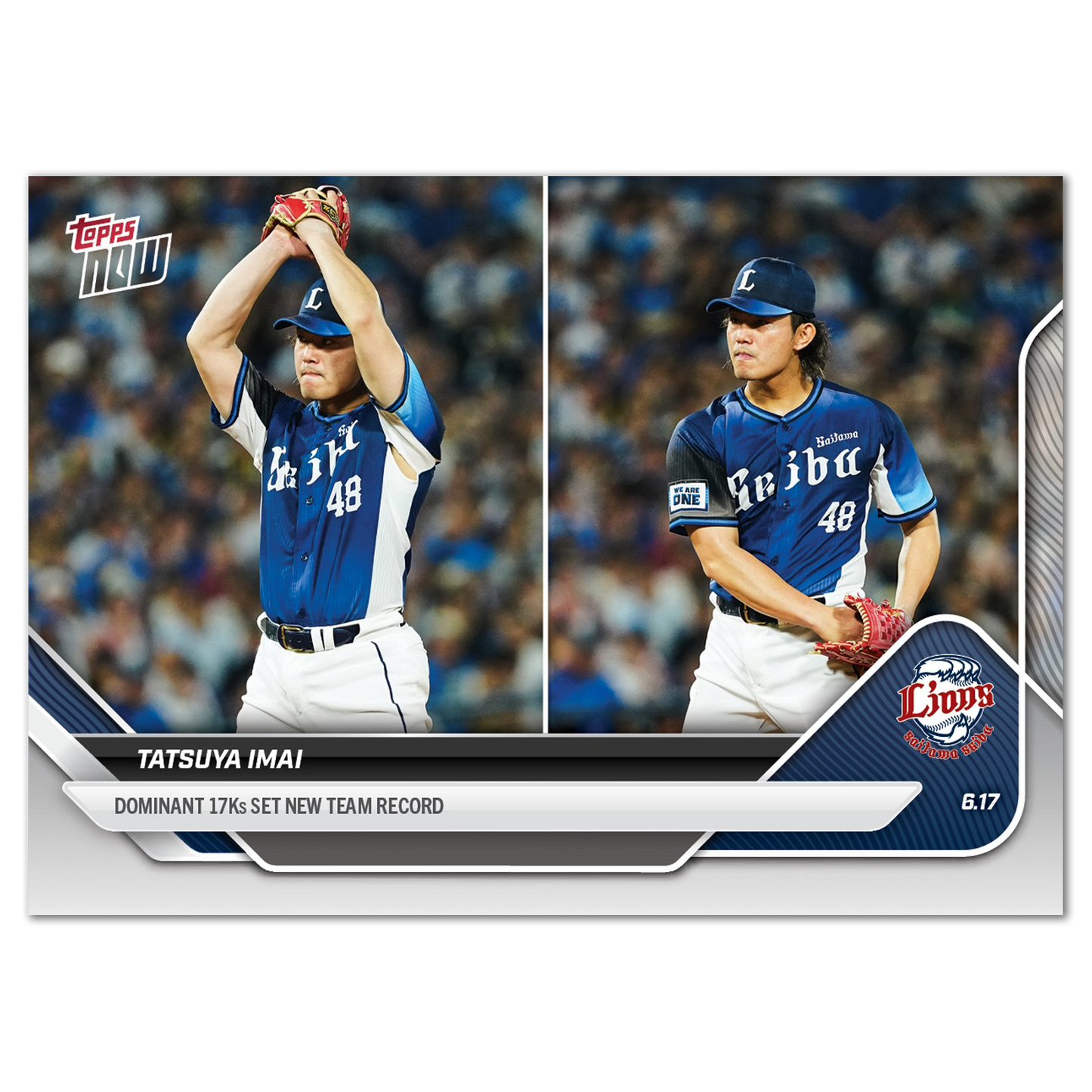 TATSUYA IMAI - 2025 NPB Topps NOW® - Card 69