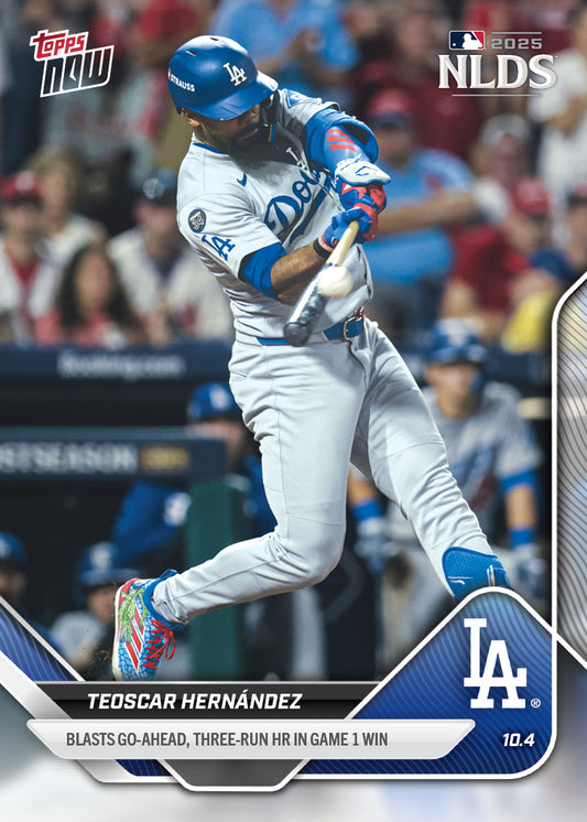 Teoscar Hernández - 2025 MLB Topps NOW® - Card 822