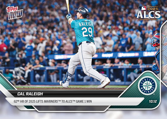 Cal Raleigh - 2025 MLB Topps NOW® - Card 860